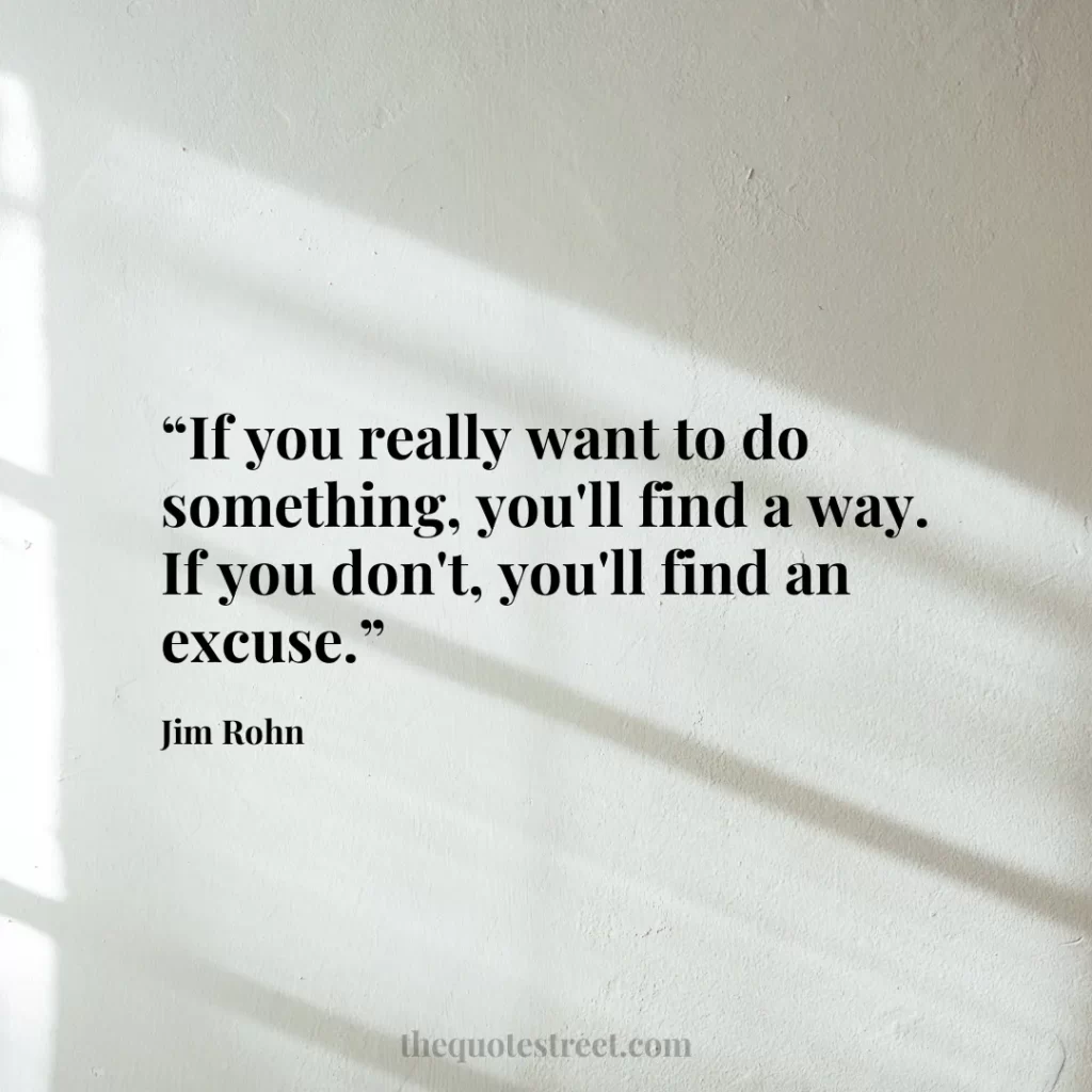 “If you really want to do something