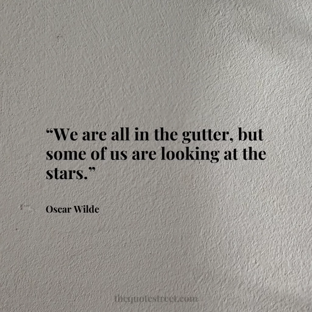 “We are all in the gutter