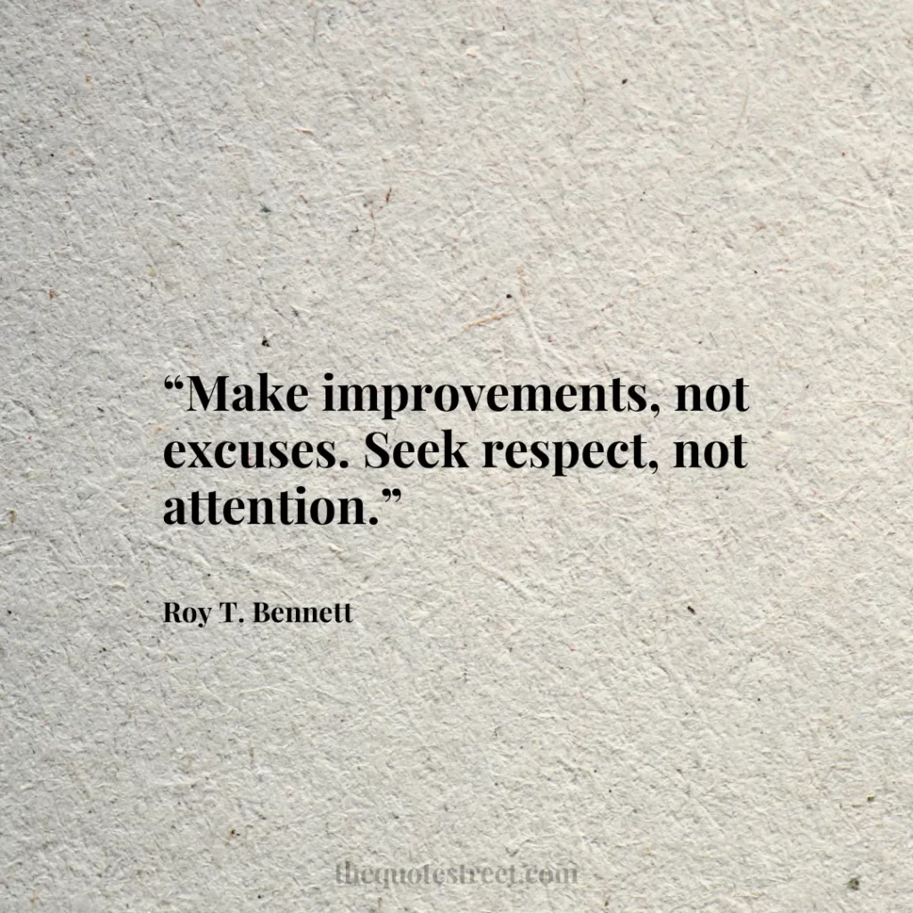 “Make improvements