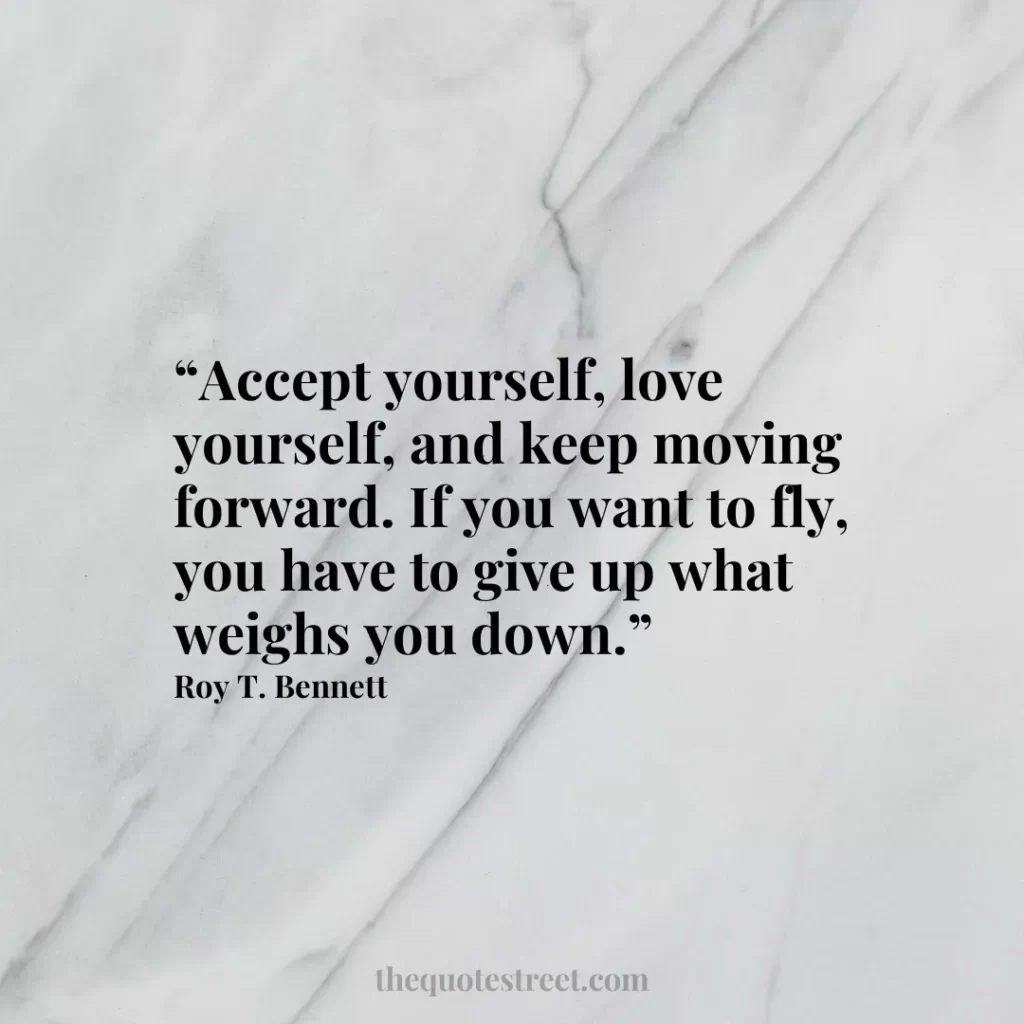 “Accept yourself
