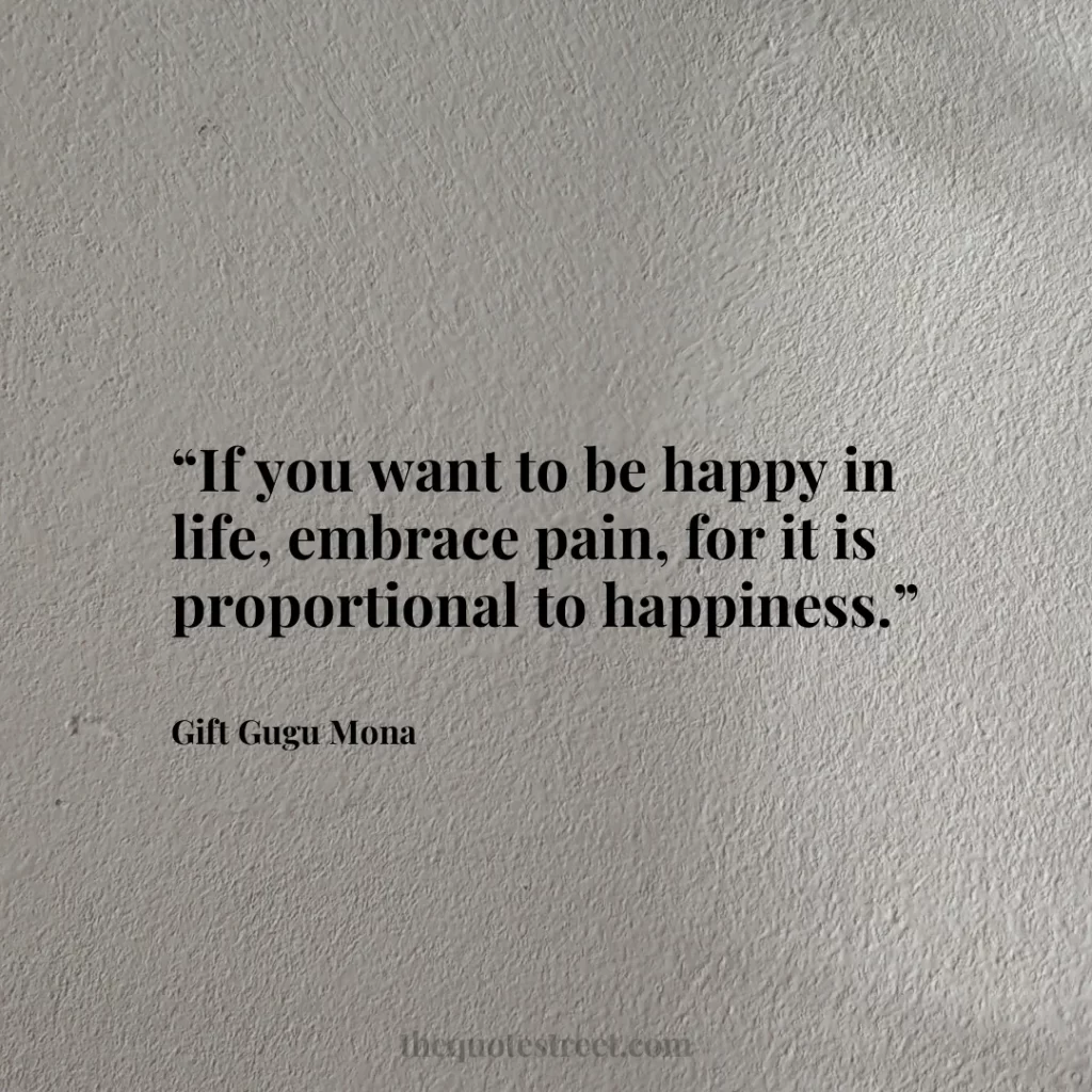 “If you want to be happy in life