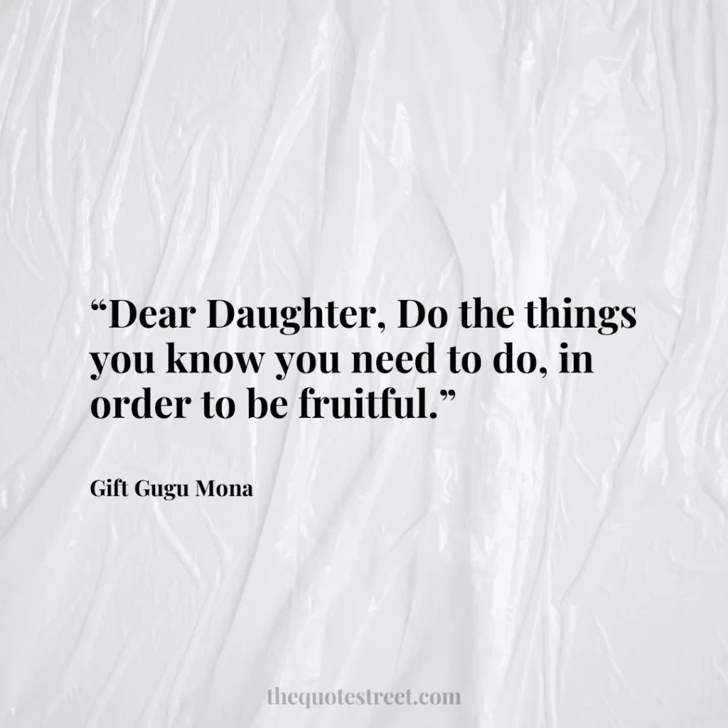 “Dear Daughter