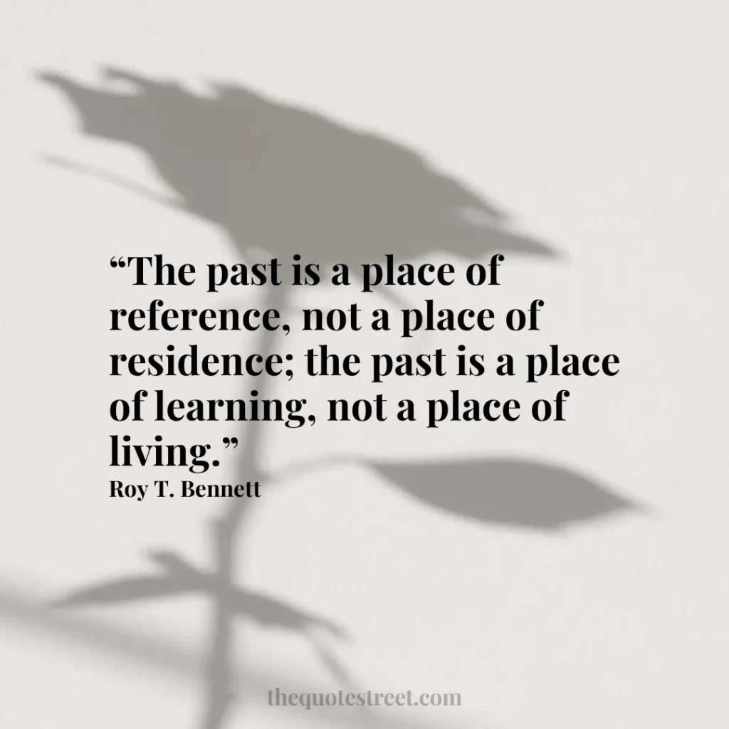 “The past is a place of reference