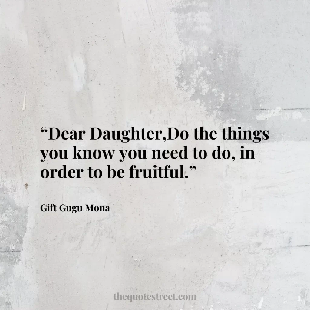 “Dear Daughter