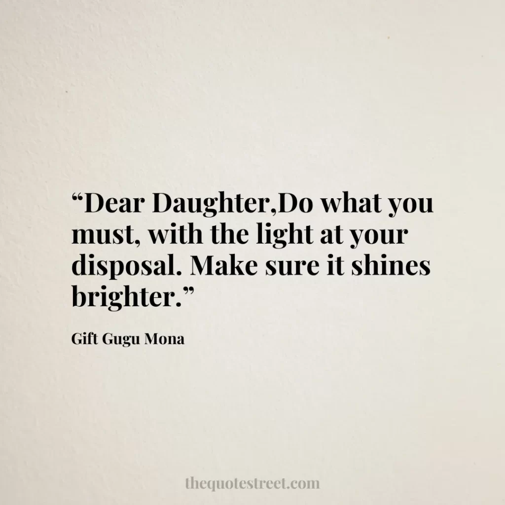 “Dear Daughter