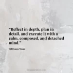 “Reflect in depth