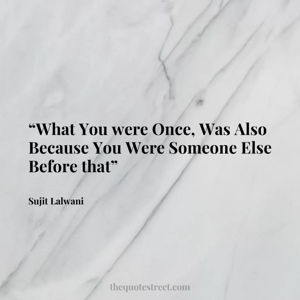 “What You were Once