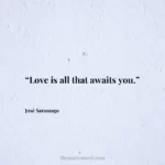 “Love is all that awaits you.”
