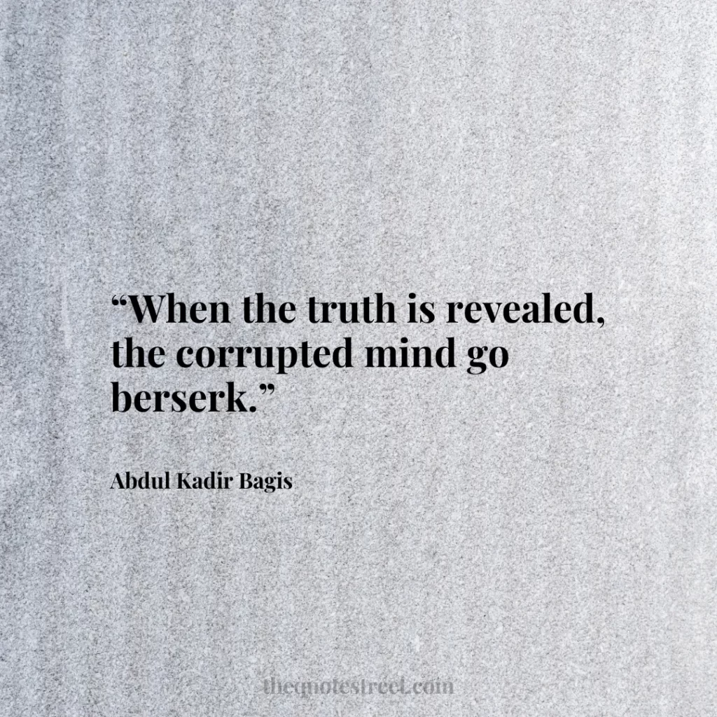 “When the truth is revealed