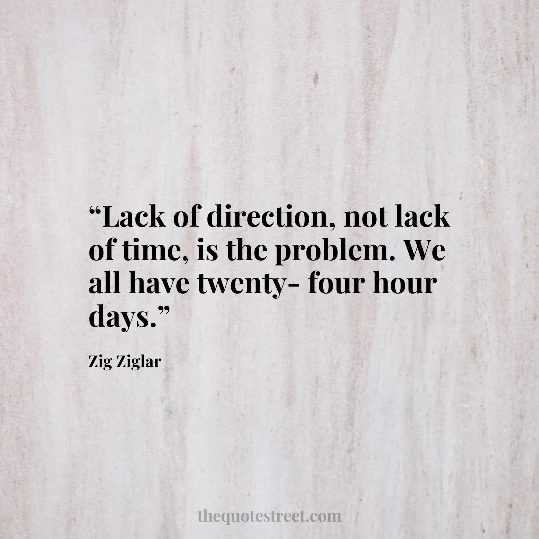 “Lack of direction