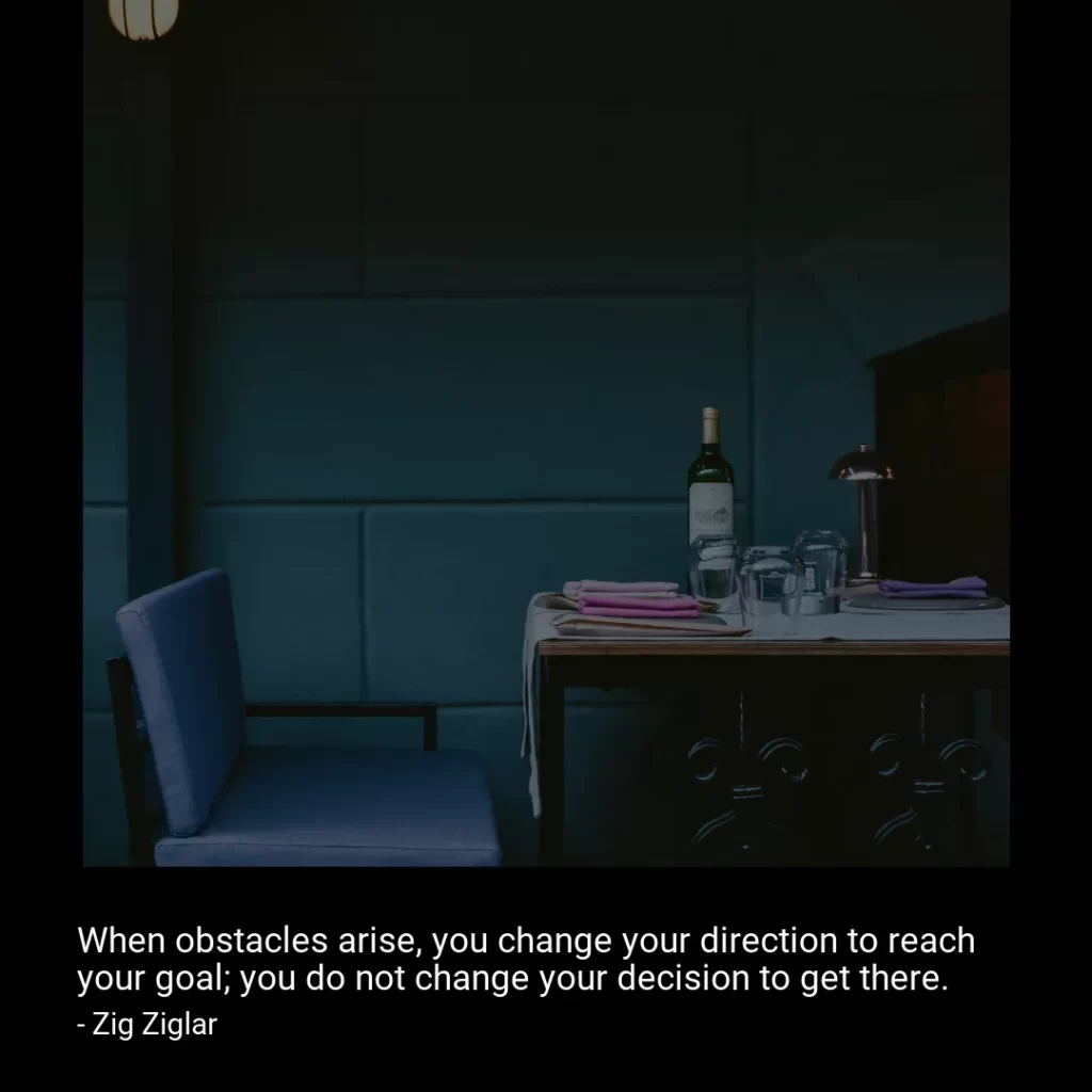 When obstacles arise