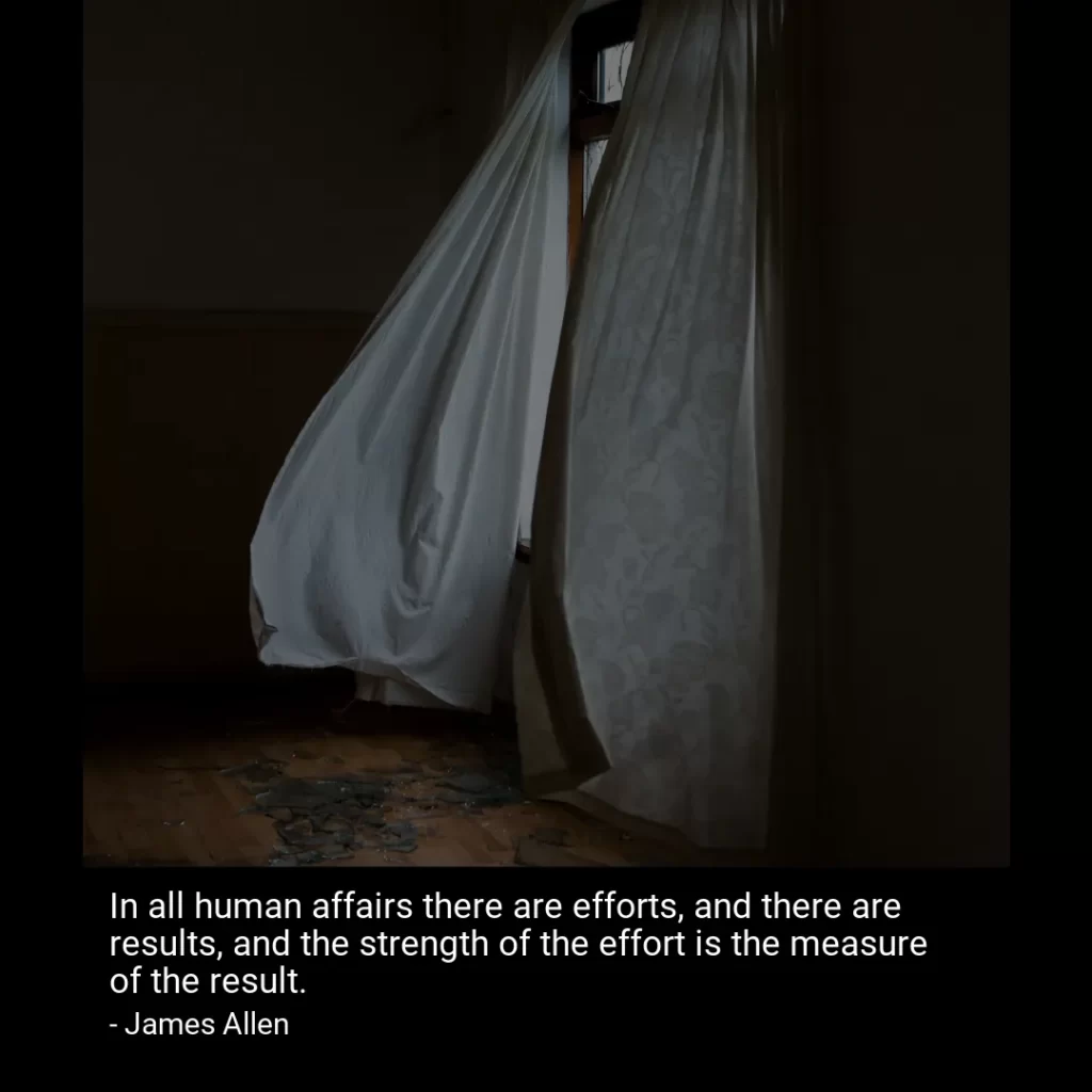 In all human affairs there are efforts