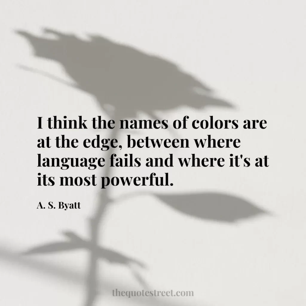 I think the names of colors are at the edge