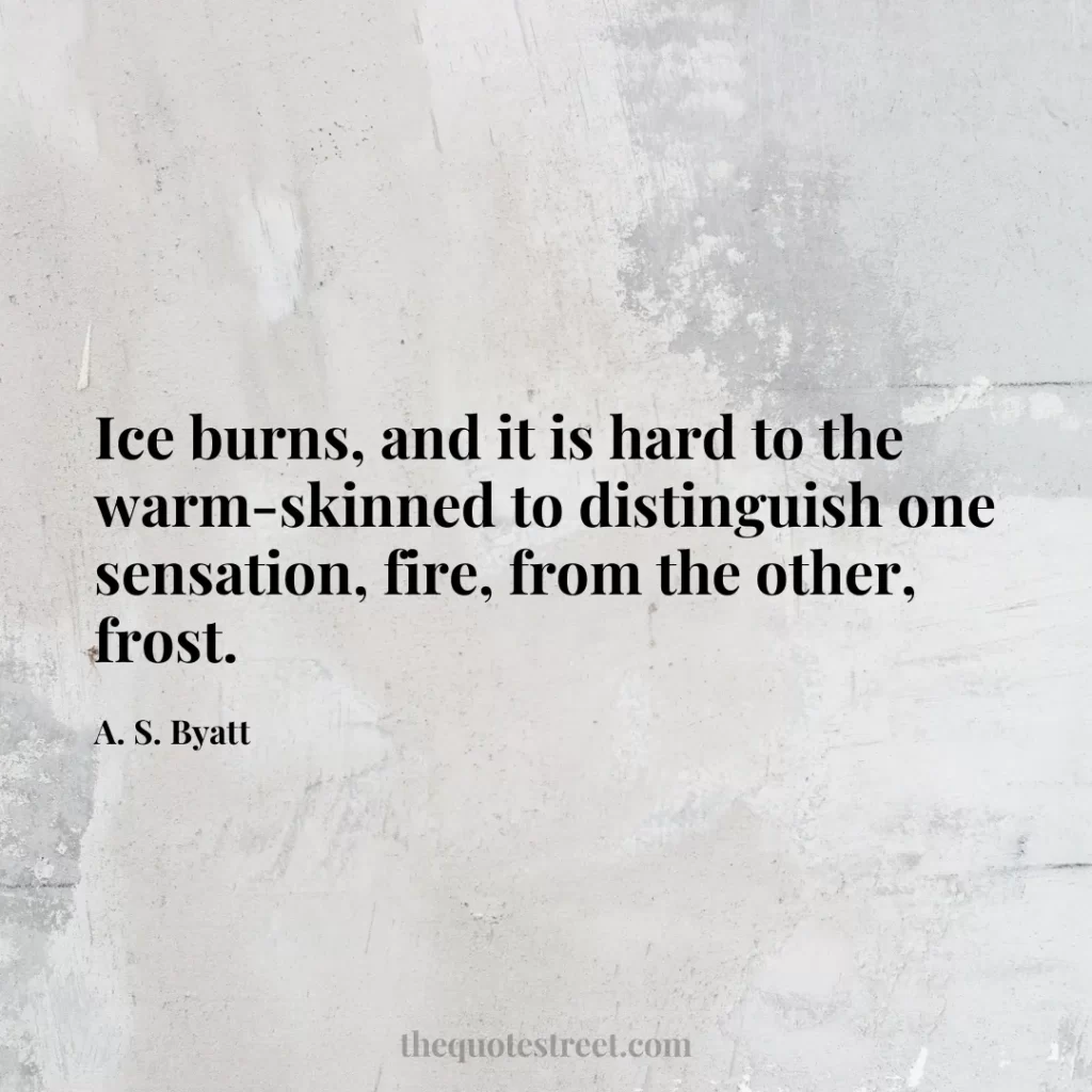Ice burns