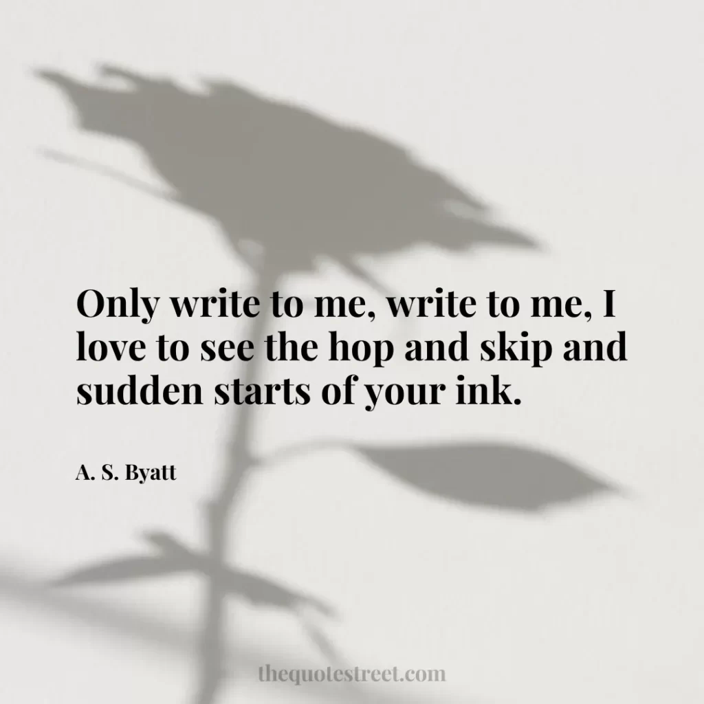Only write to me