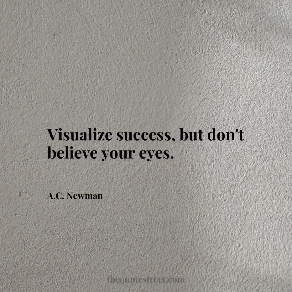 Visualize success