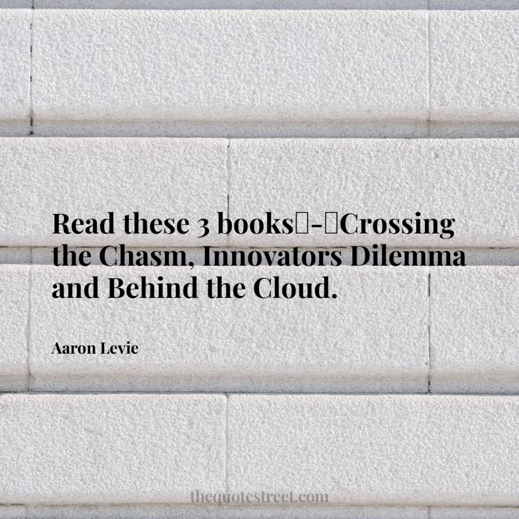 Read these 3 books - Crossing the Chasm