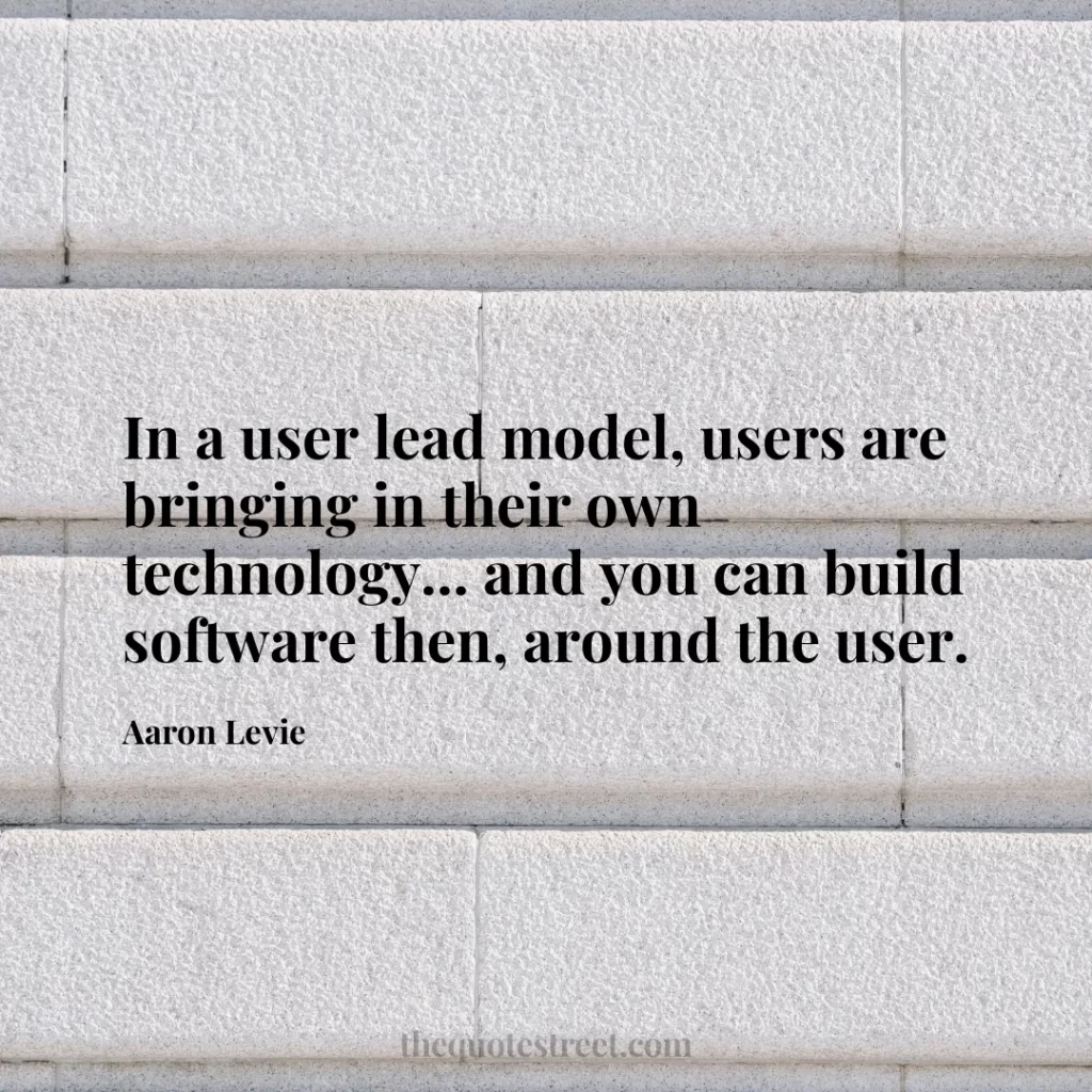 In a user lead model