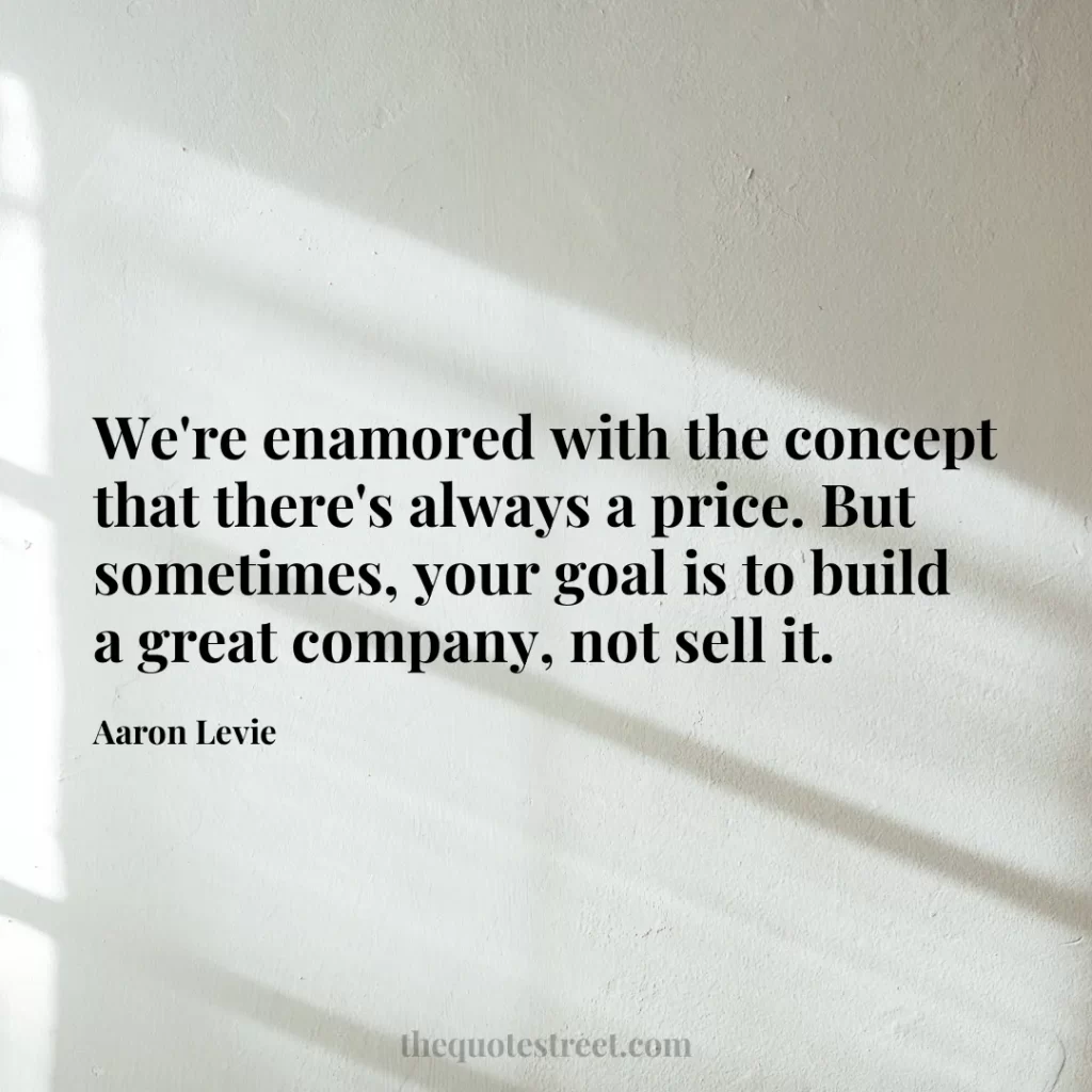 We're enamored with the concept that there's always a price. But sometimes