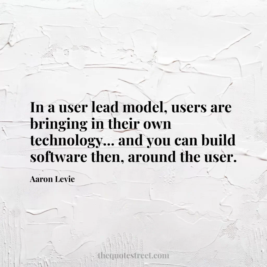 In a user lead model
