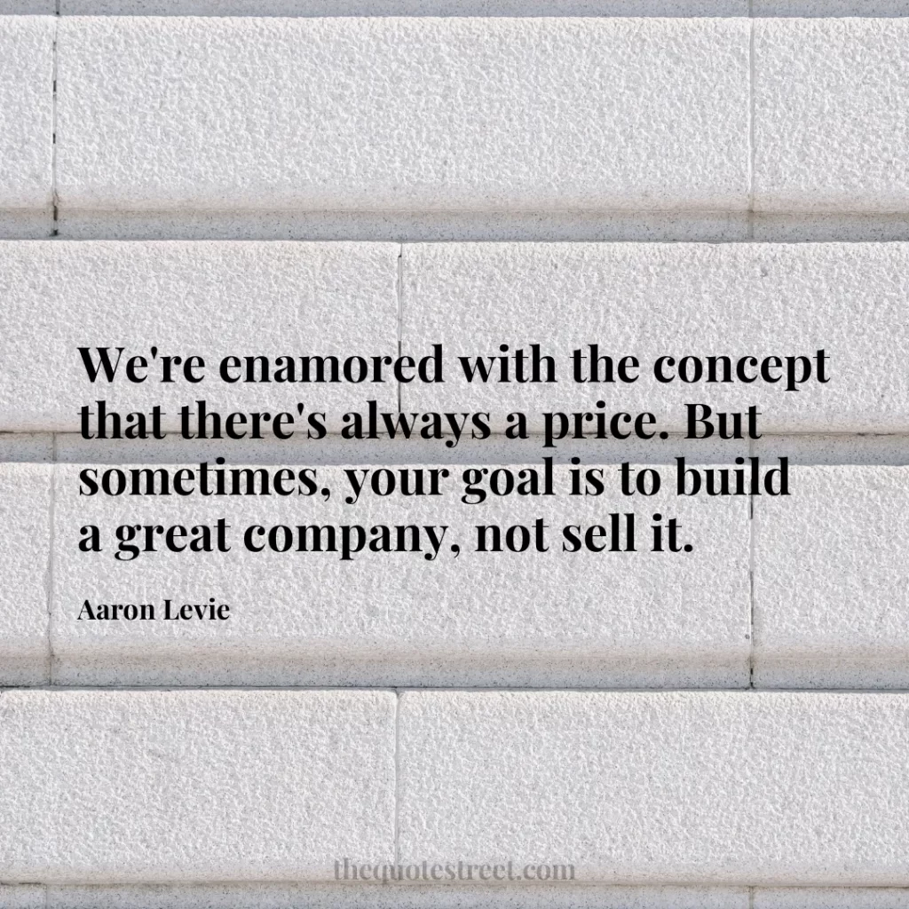 We're enamored with the concept that there's always a price. But sometimes