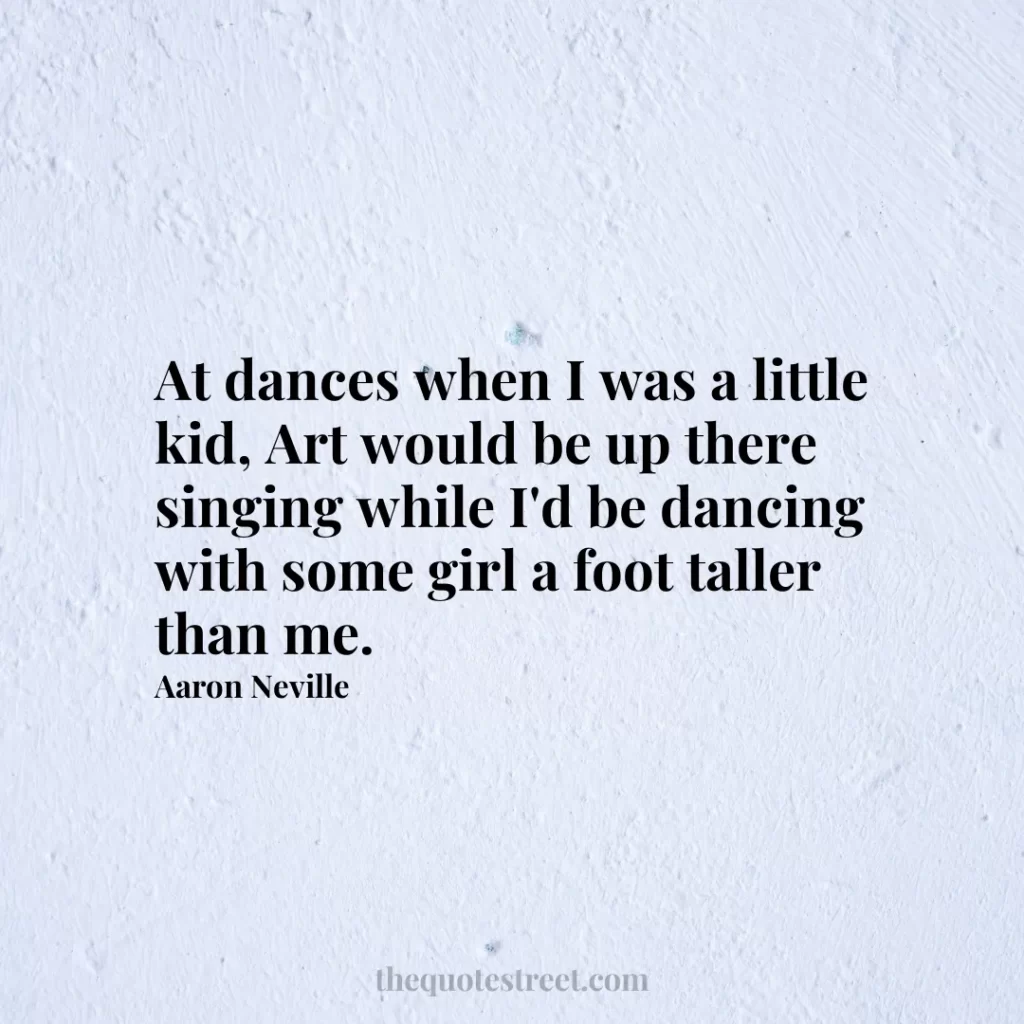 At dances when I was a little kid