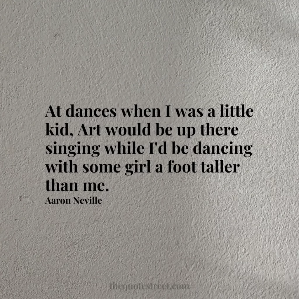 At dances when I was a little kid