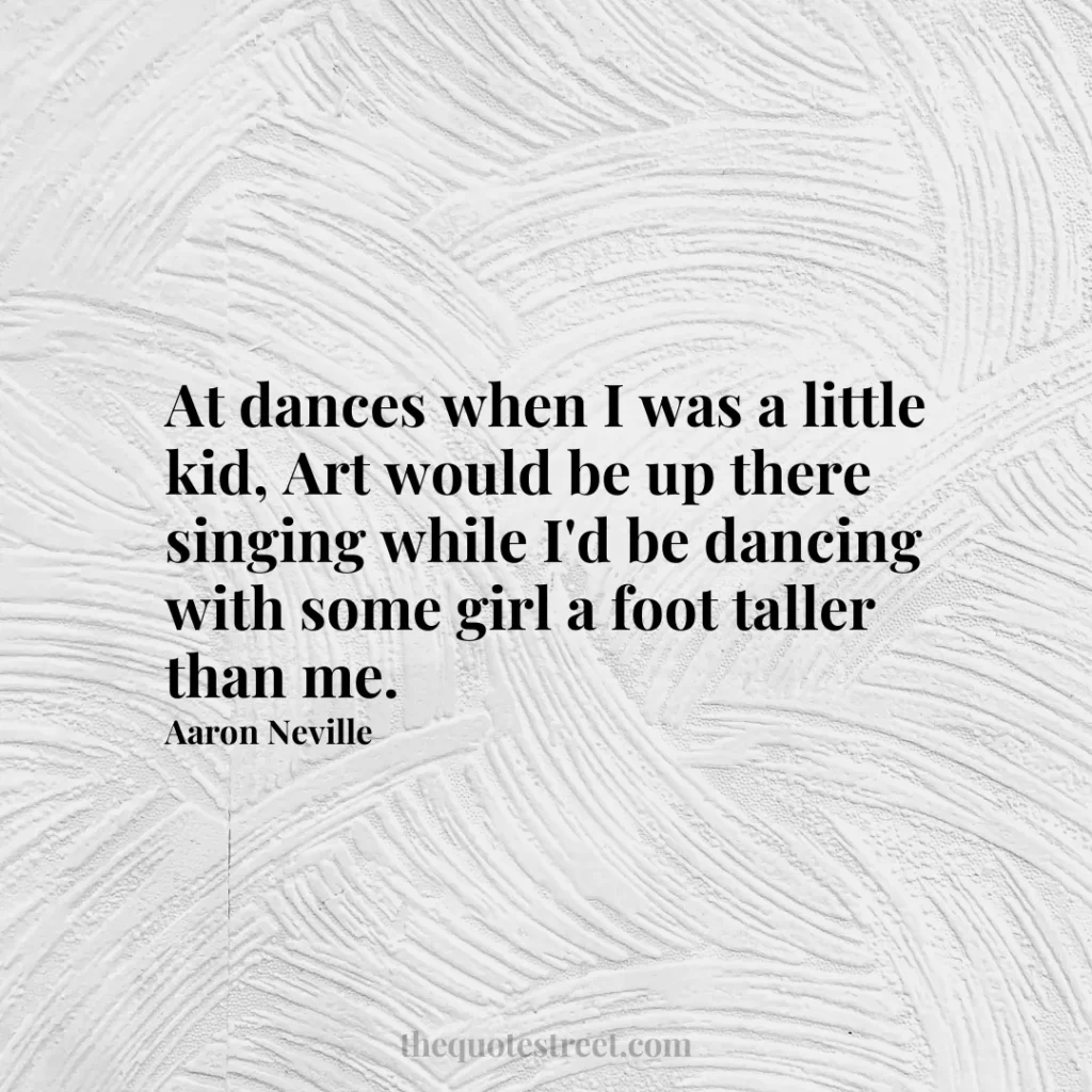 At dances when I was a little kid