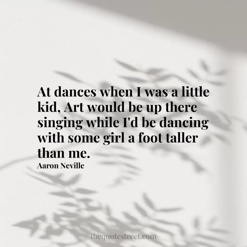 At dances when I was a little kid
