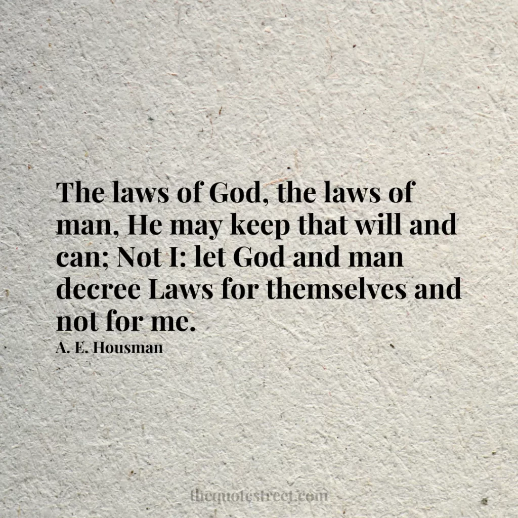 The laws of God