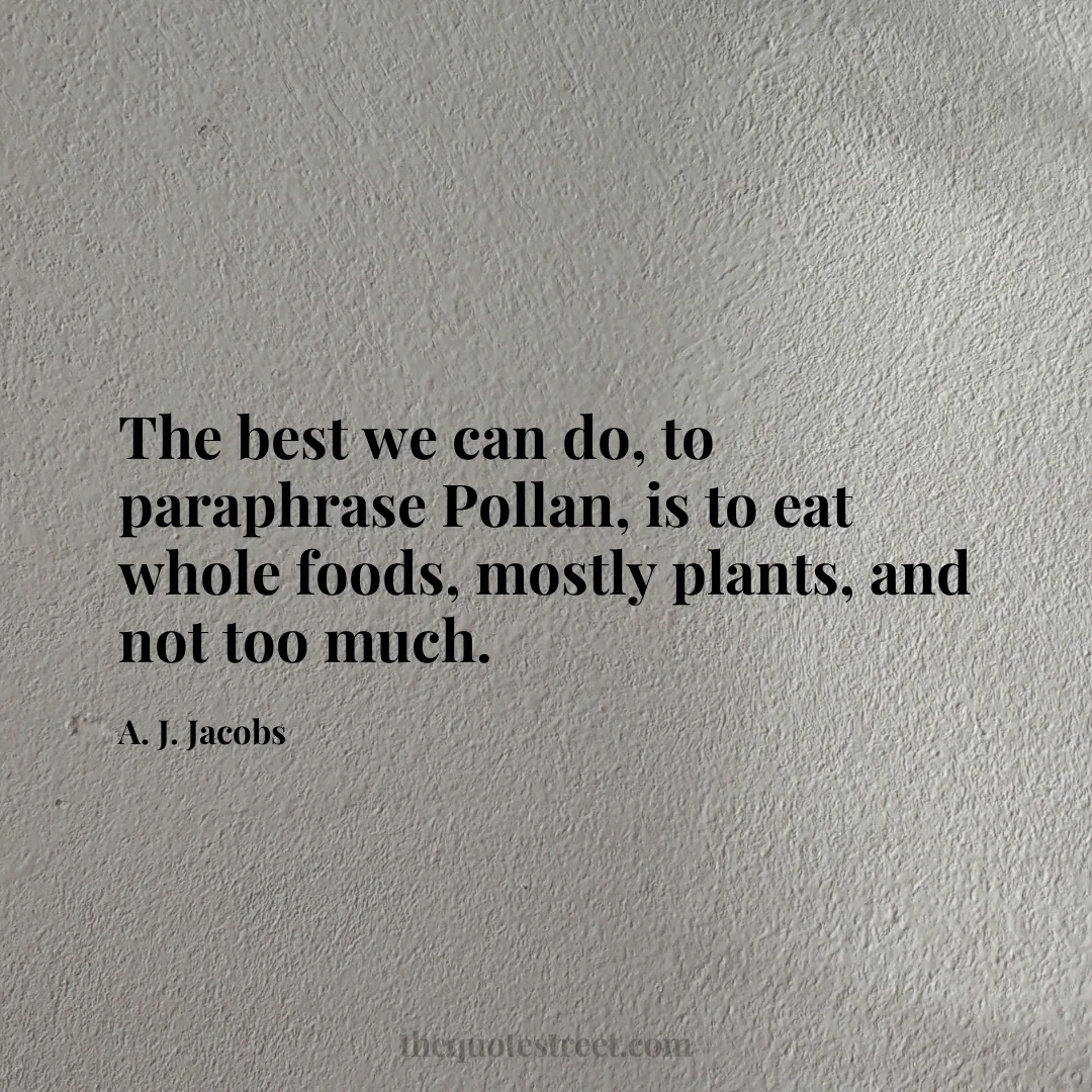 The best we can do