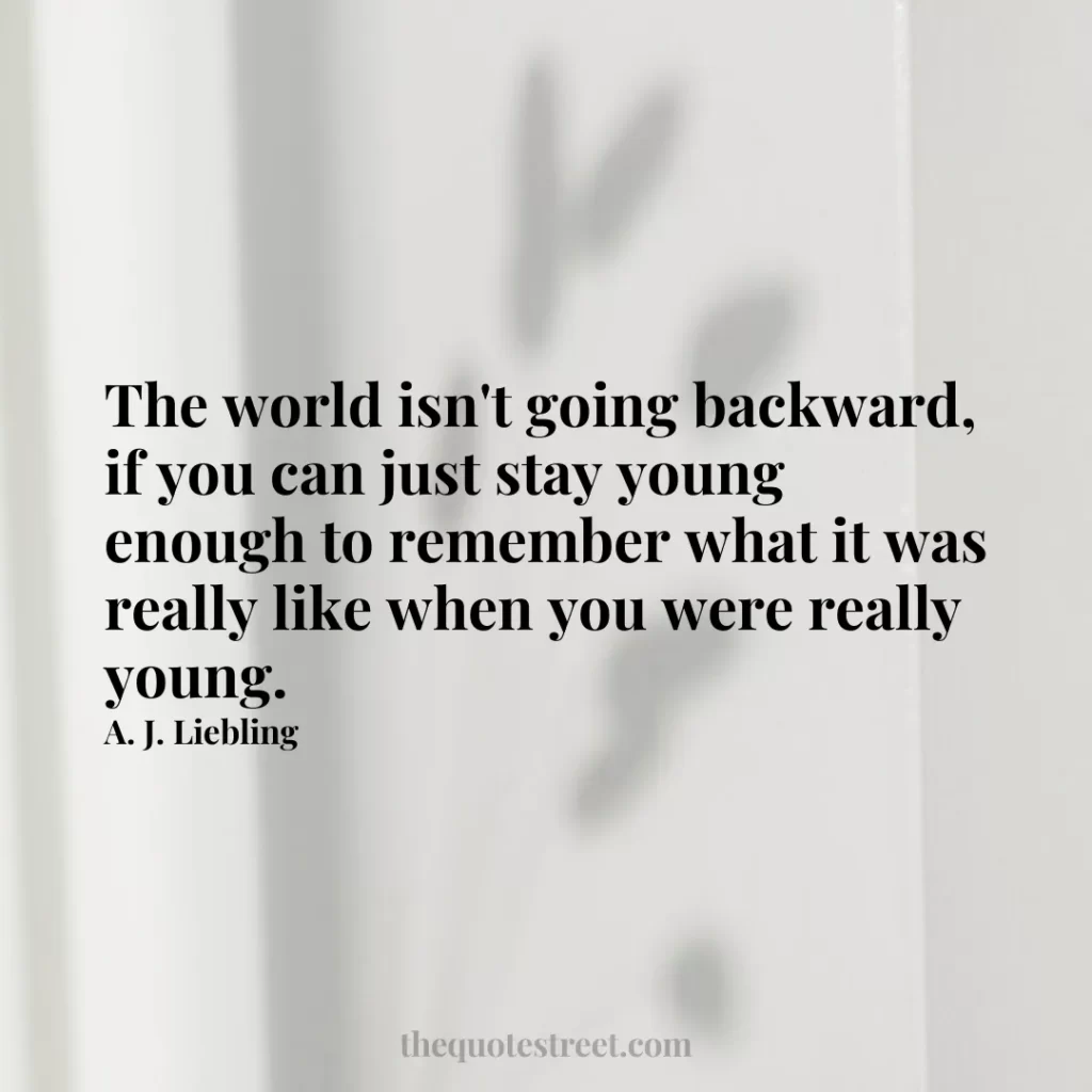 The world isn't going backward