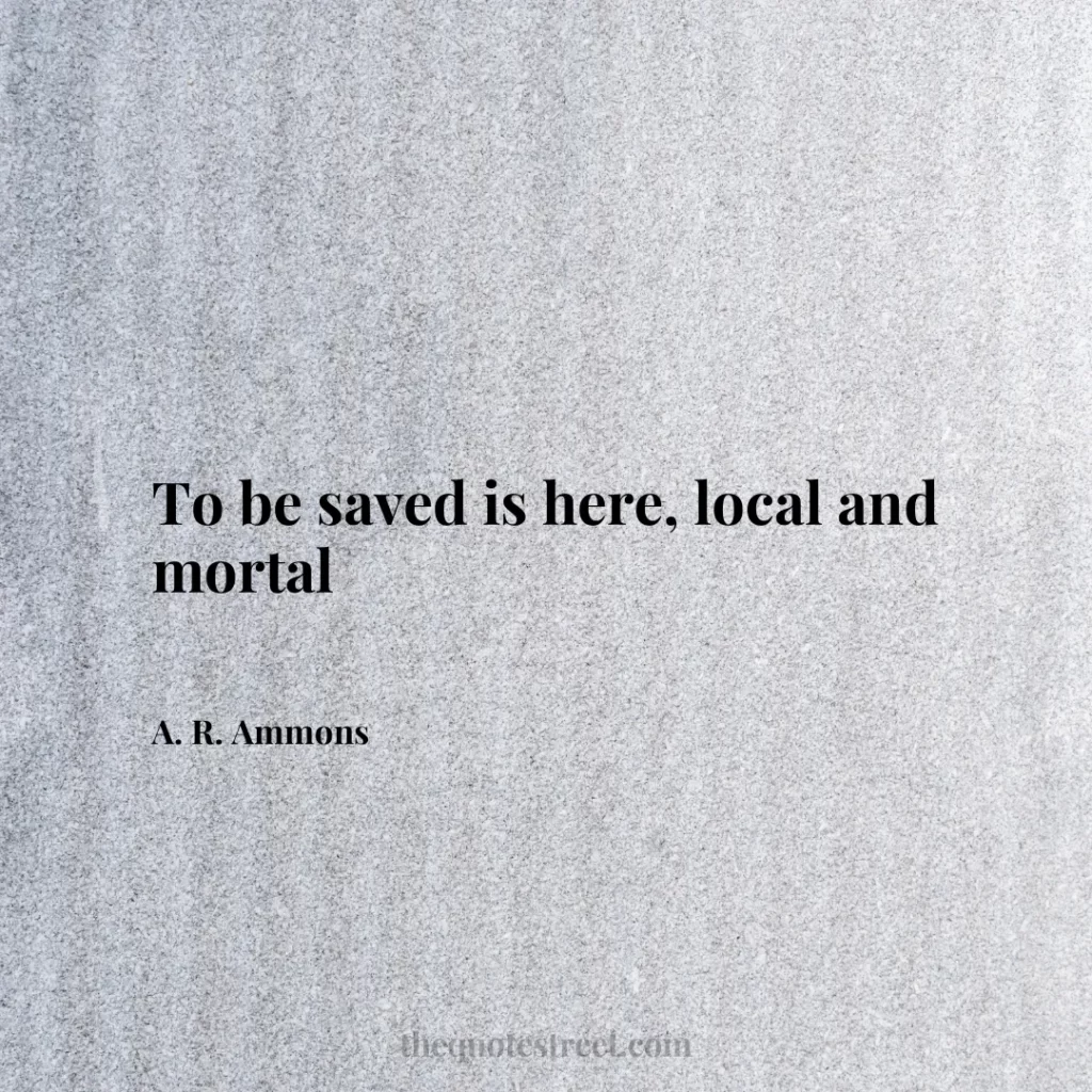 To be saved is here