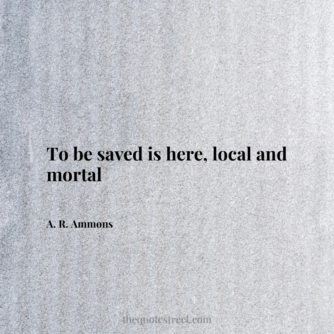 To be saved is here