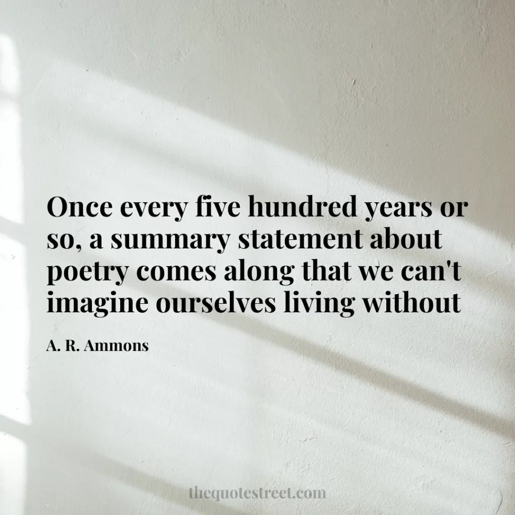 Once every five hundred years or so