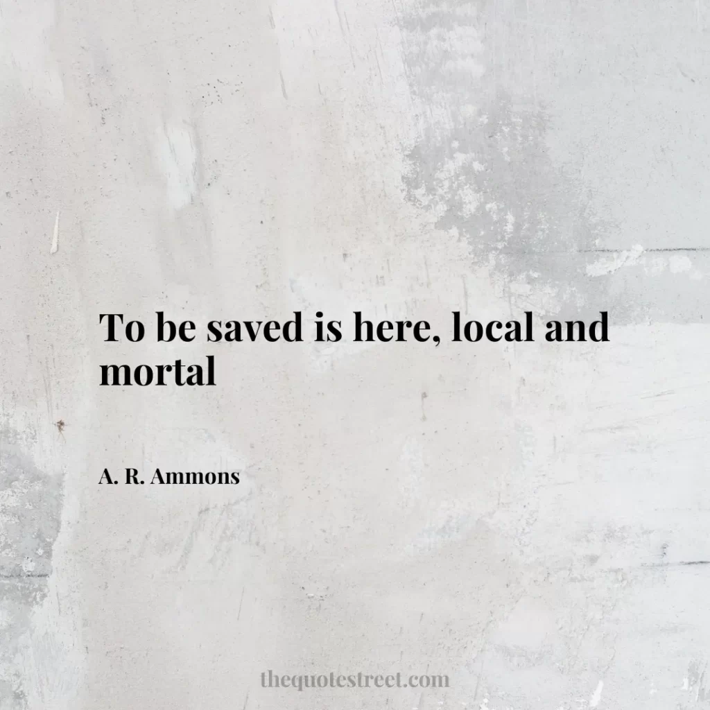 To be saved is here