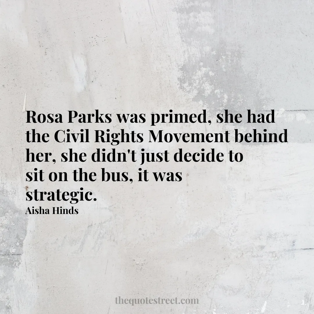 Rosa Parks was primed