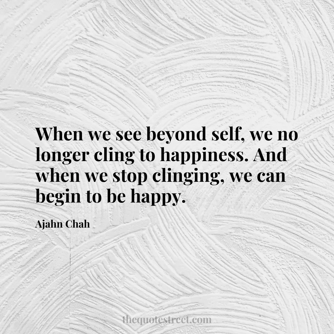 When we see beyond self