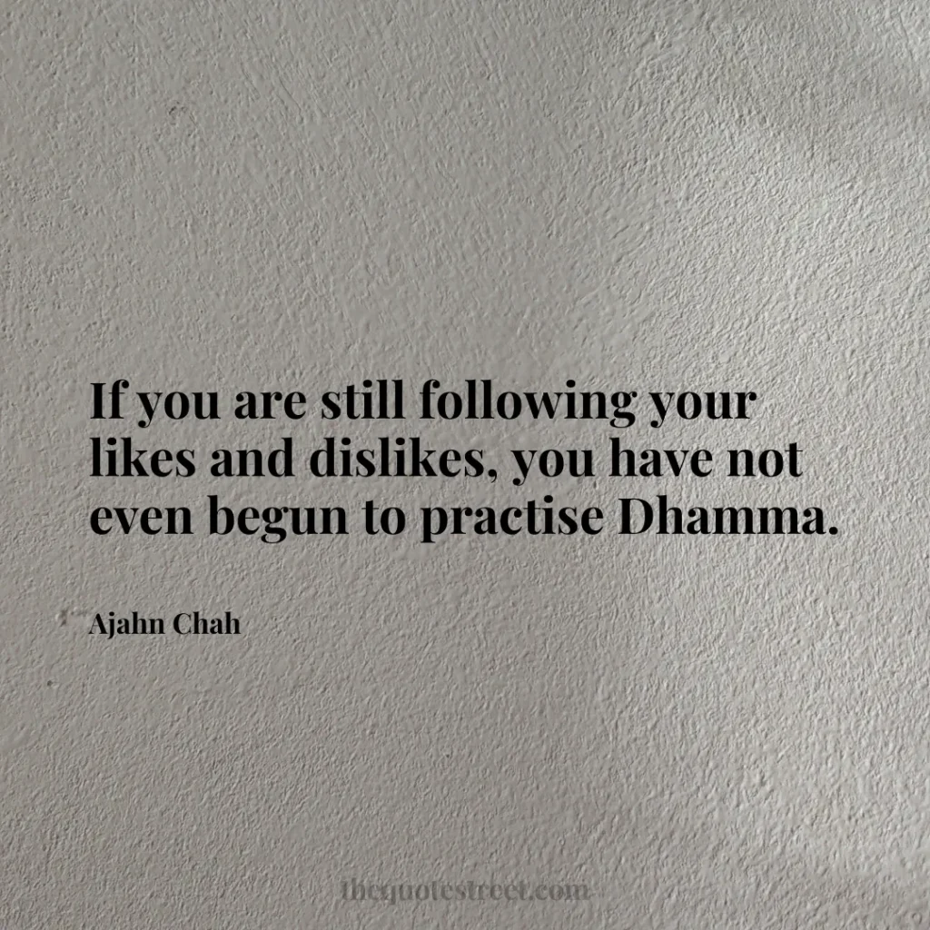 If you are still following your likes and dislikes