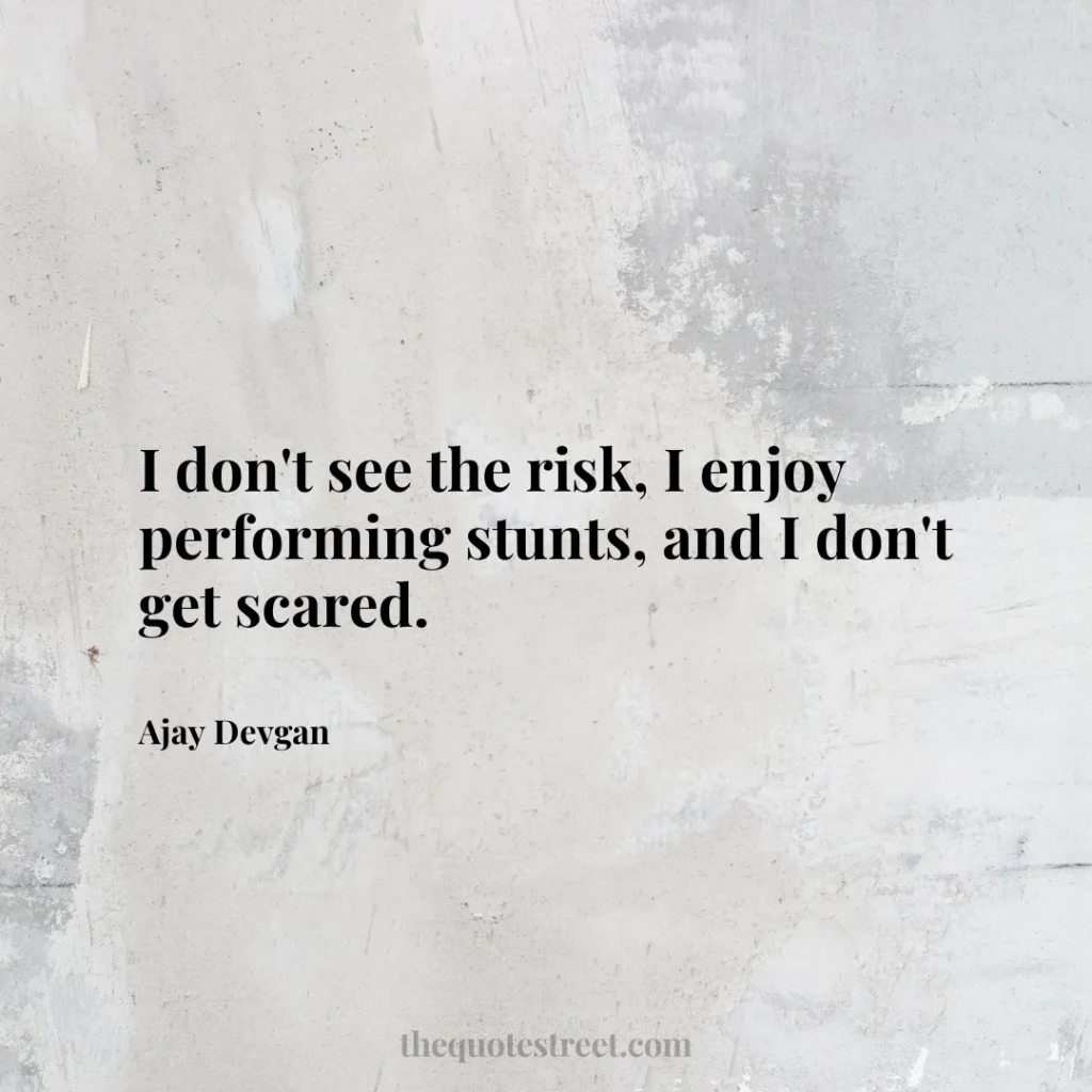 I don't see the risk