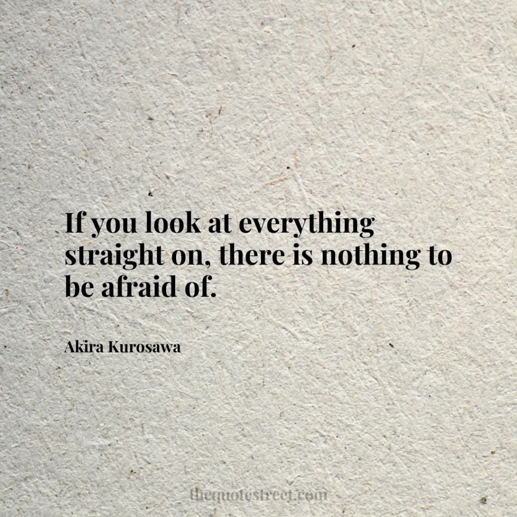 If you look at everything straight on