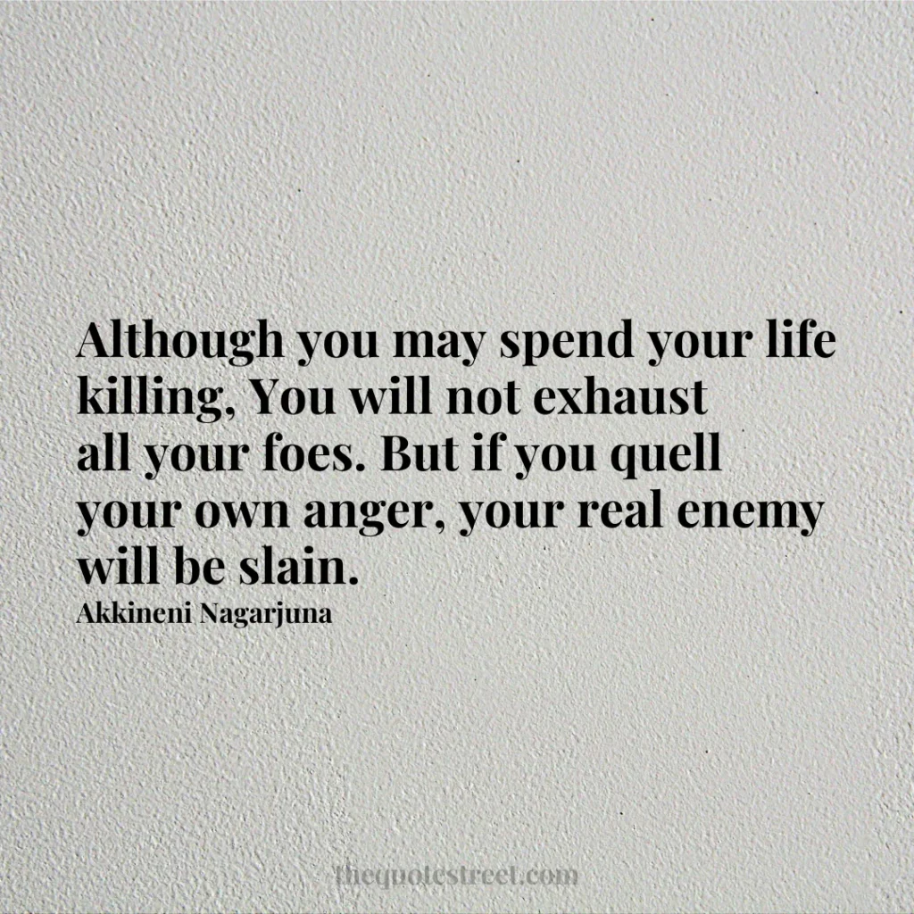 Although you may spend your life killing