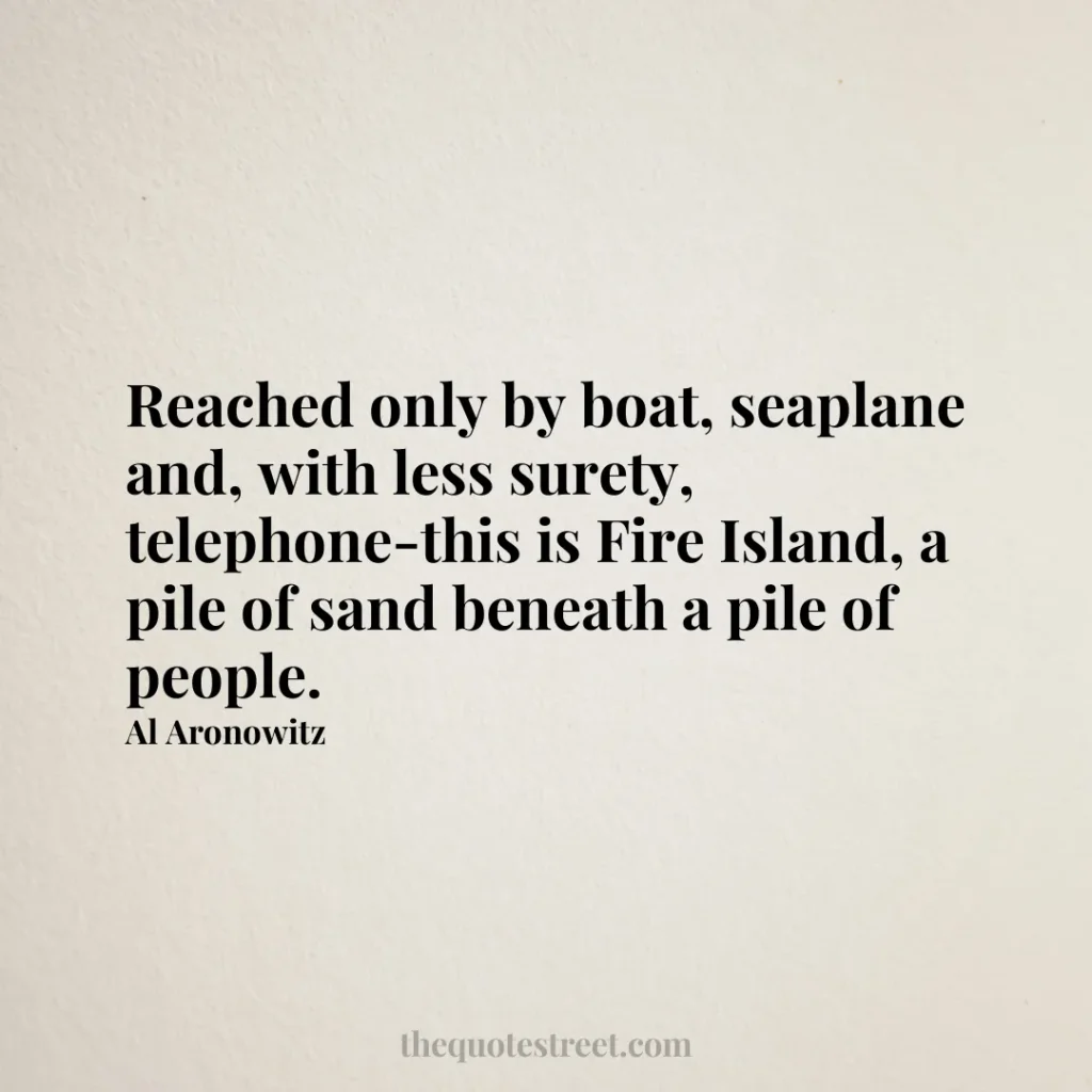 Reached only by boat