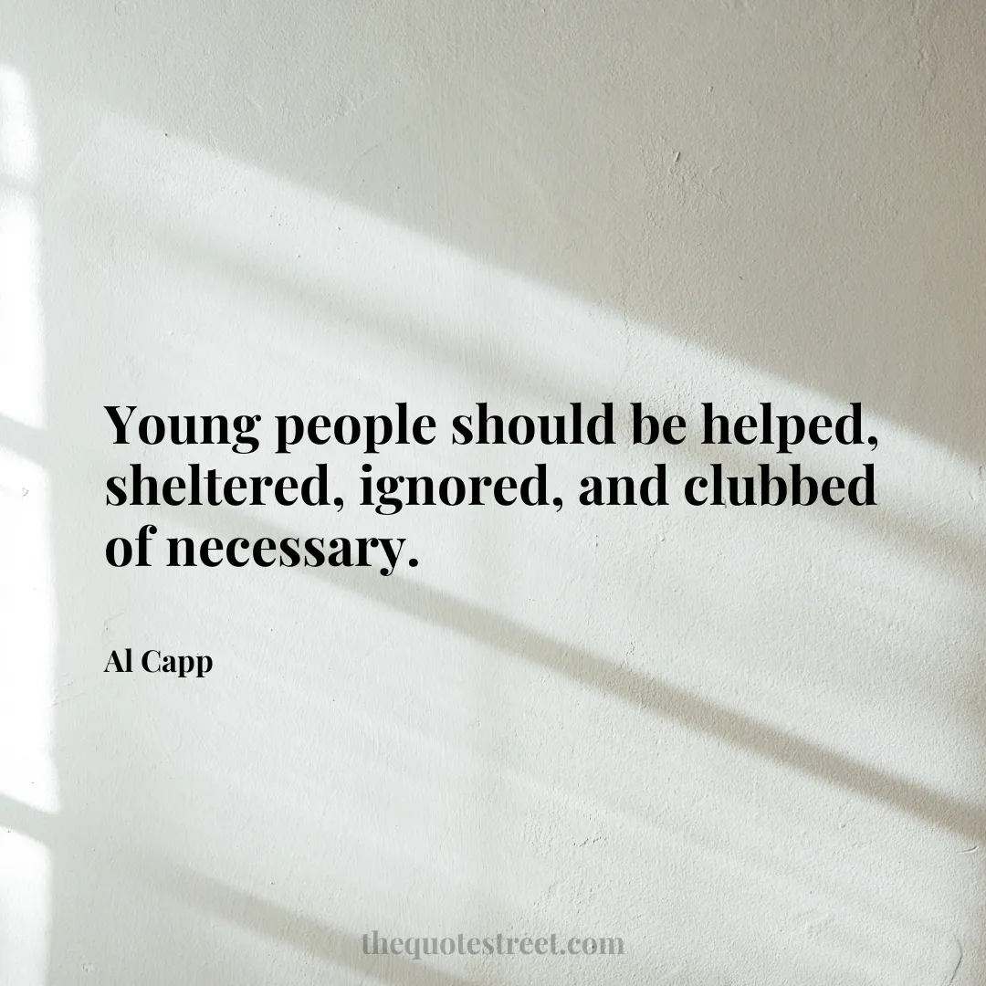 Young people should be helped