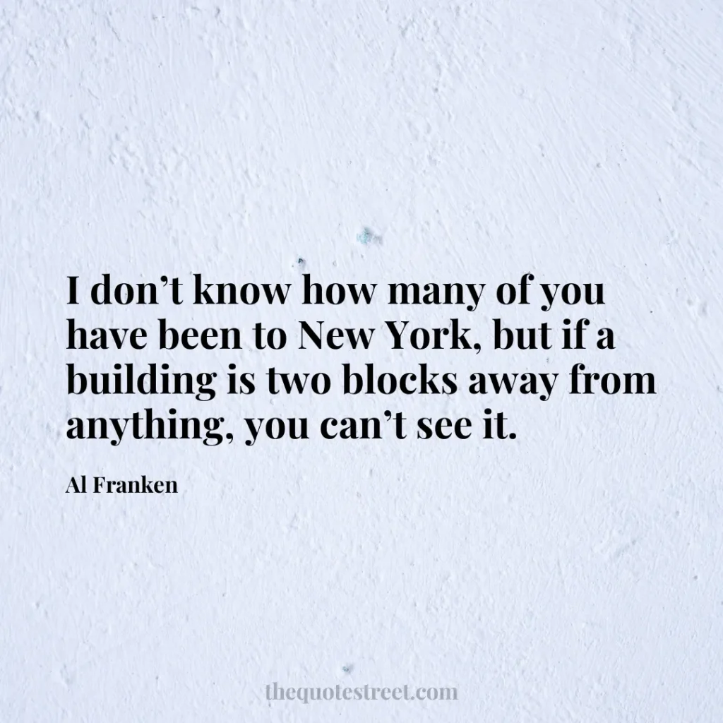 I don’t know how many of you have been to New York