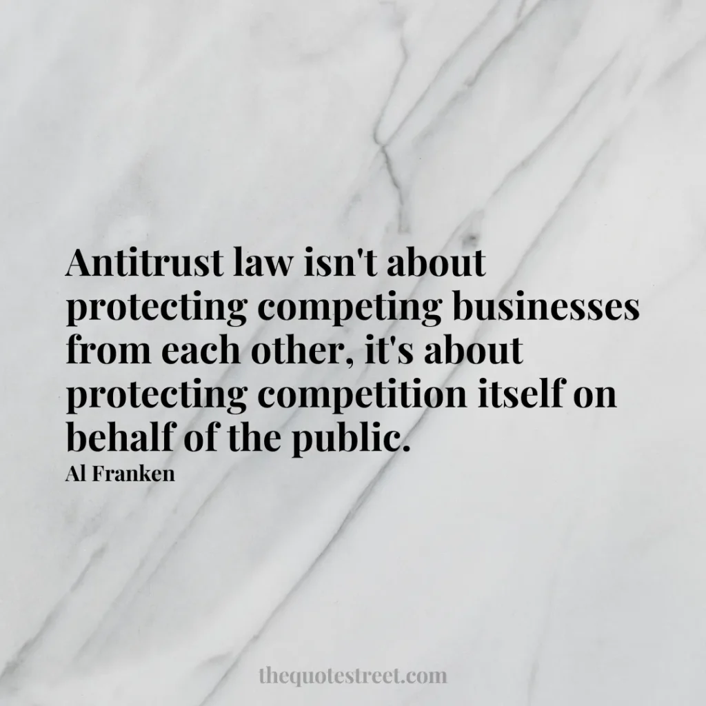 Antitrust law isn't about protecting competing businesses from each other