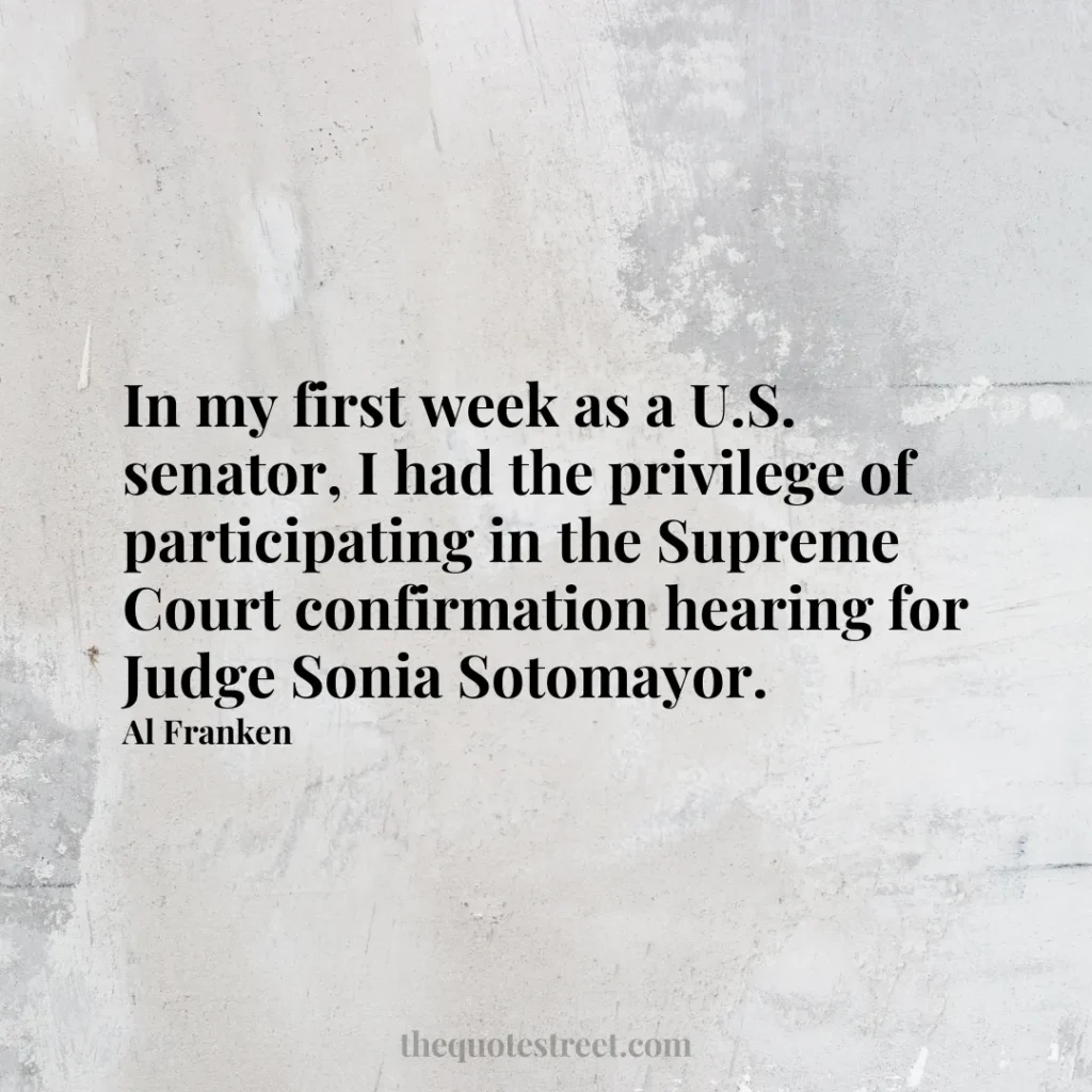 In my first week as a U.S. senator