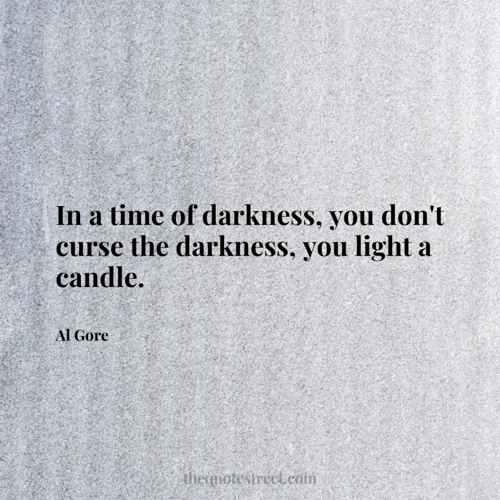 In a time of darkness