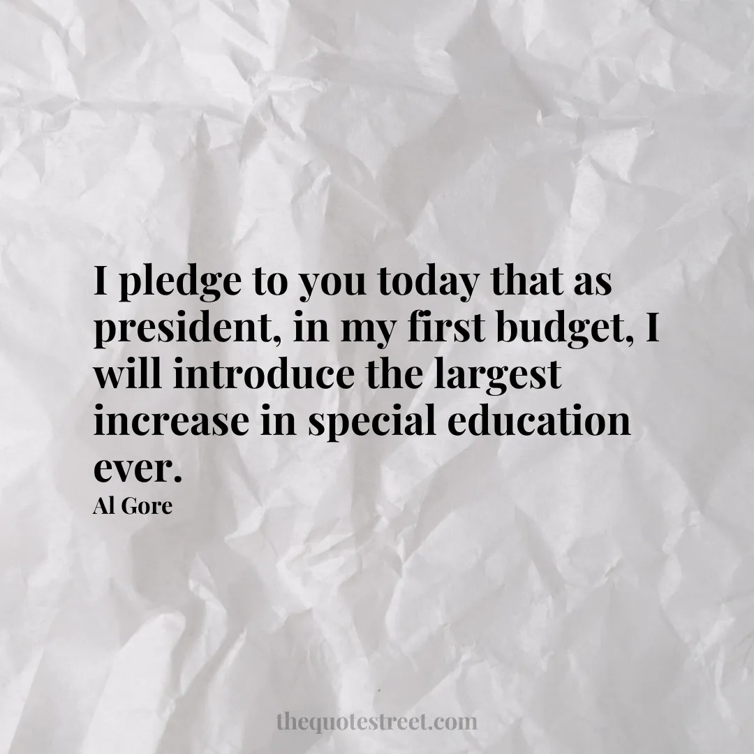 I pledge to you today that as president
