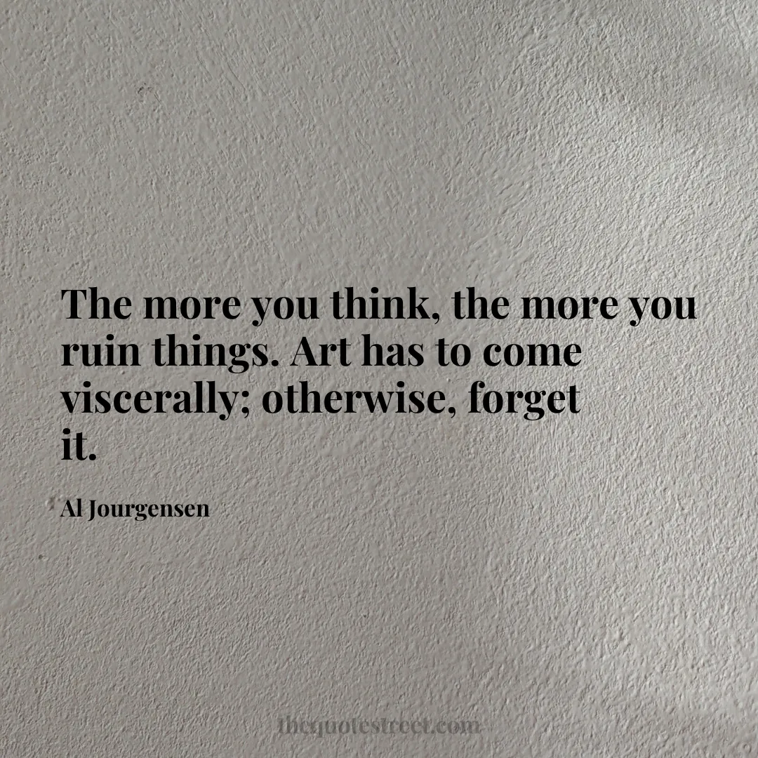 The more you think